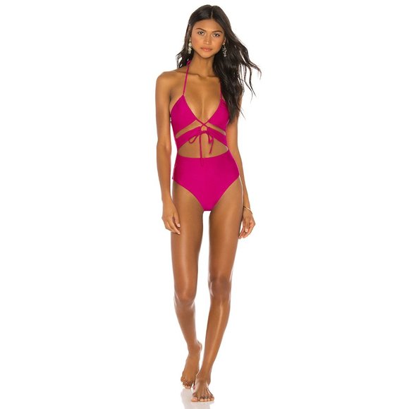 Lovers and Friends Other - Lovers and Friends Aliah One Piece in Hot Magenta